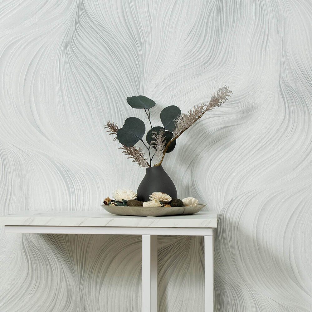 Erismann Vliestapete Wellen Linien Grau Metallic 10522-31 Guido Maria Kretschmer