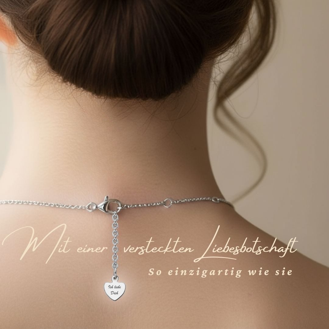 LOVENEST Herzkette Herzkette 3-in-1 Silber 925 Damen *Ich Liebe Dich* Herz-Anhänger (Silberkette Anhänger Geschenke für Frauen Weihnachtsgeschenk Freundin, Geschenkset Damenkette Weihnachten Set), Sie Geburtstag Hochzeitstag Liebesbeweis Liebesgeschenk Herz Schmuck