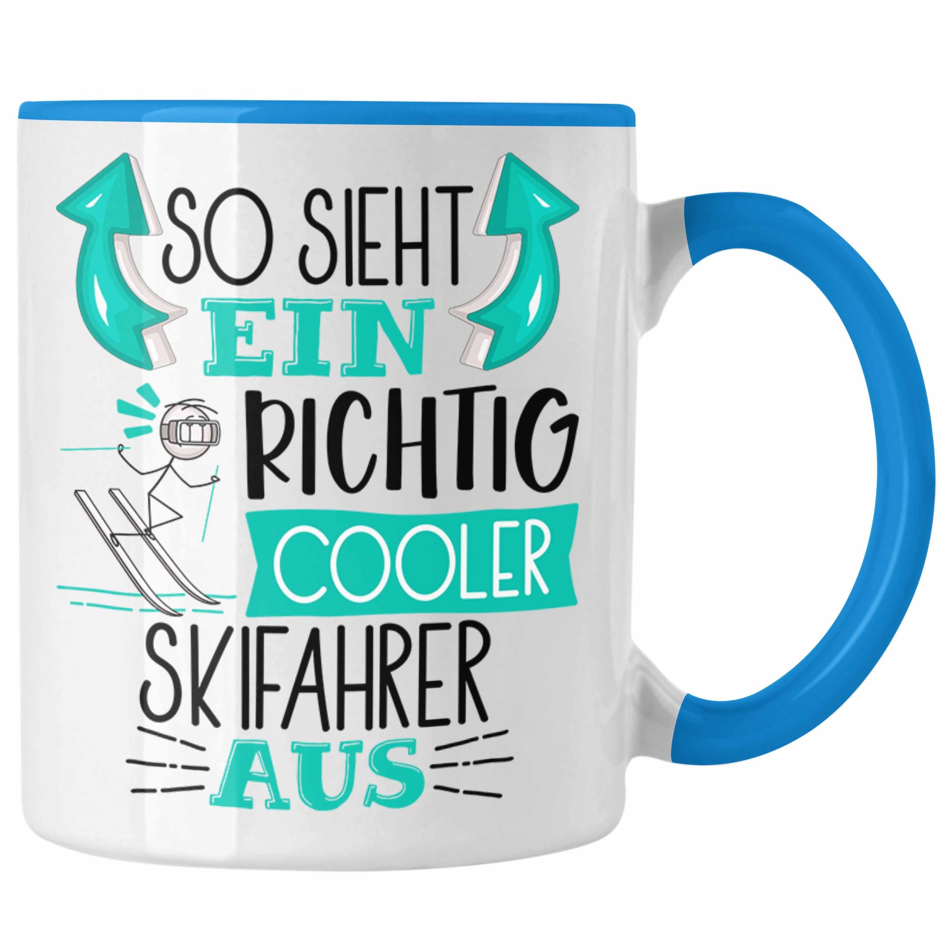 Trendation Tasse Skifahrer Tasse Geschenk So Sieht Ein Richtig Cooler