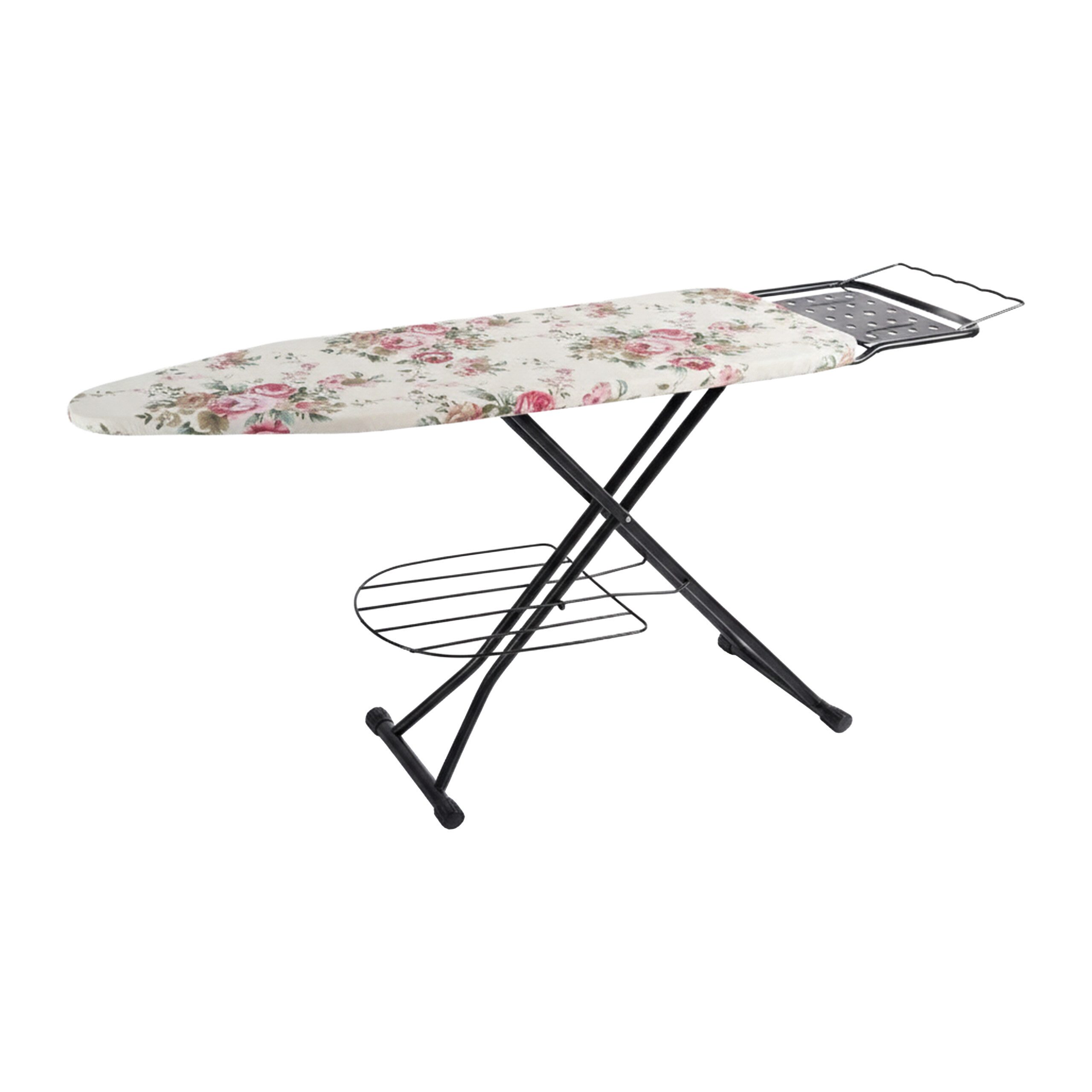 relaxdays Bügelbrett Bügelbrett 110 x 33 cm, Bügelfläche 110x33 cm, B