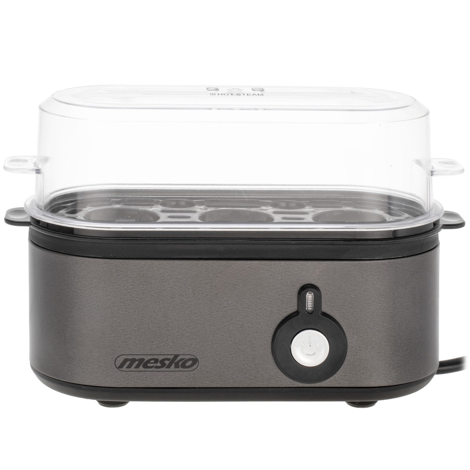 Mesko Eierkocher MS 4485, Anzahl Eier: 3 St., 350 W, Eierkocher für 1-3 Eier Edelstahlheizplatte