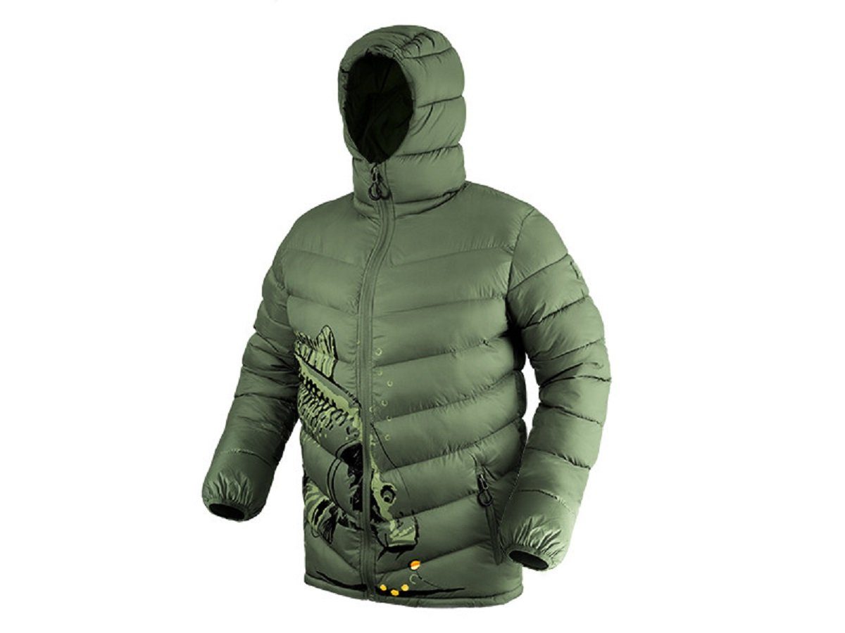 Delphin.sk Winterjacke Catch me WINTER CARP Outdoorjacke Herren Angeln Karpfenangler Kapuze