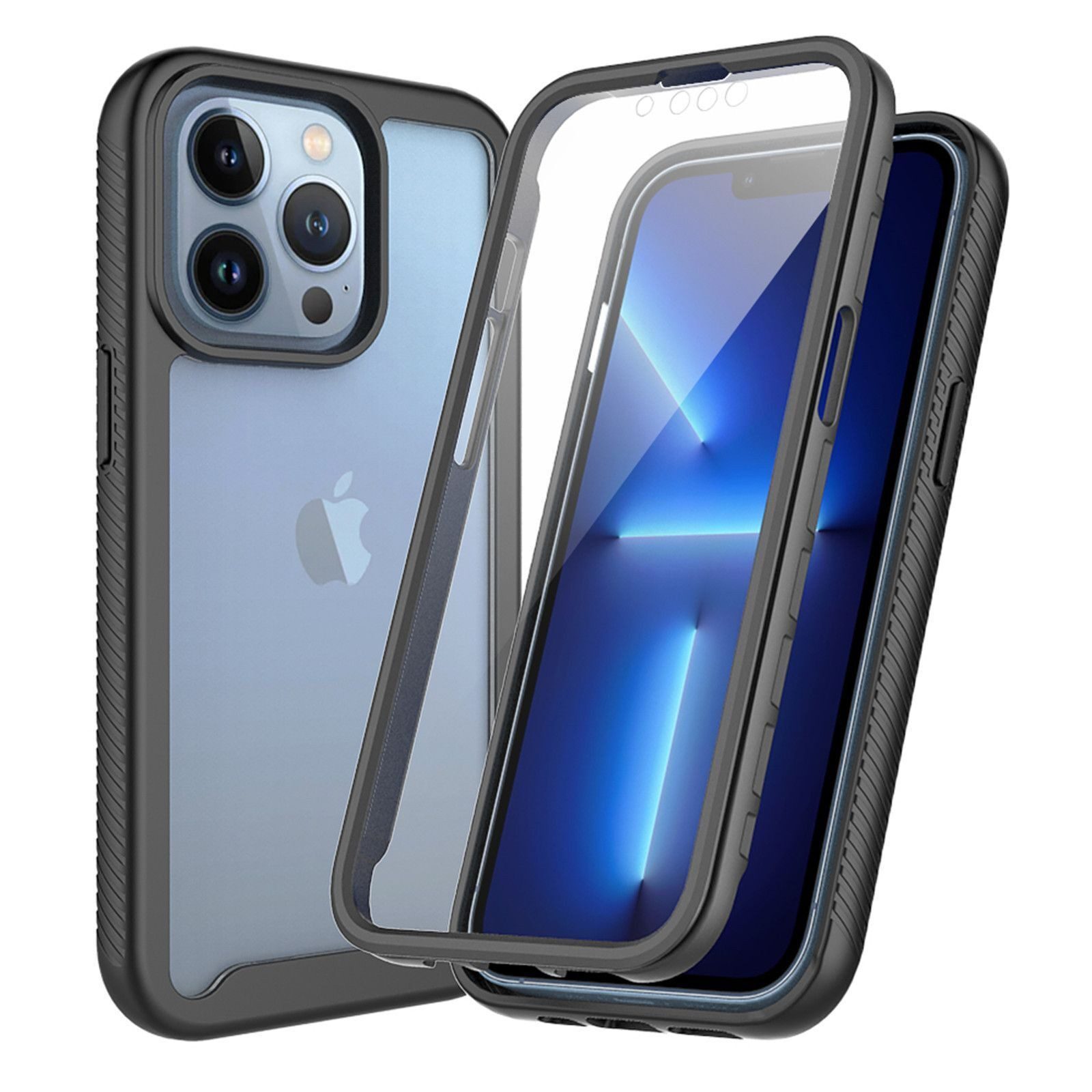 betterfon Handyhülle für Apple iPhone 13 Pro TPU Case mit 360° Rundumschutz Displayschutz