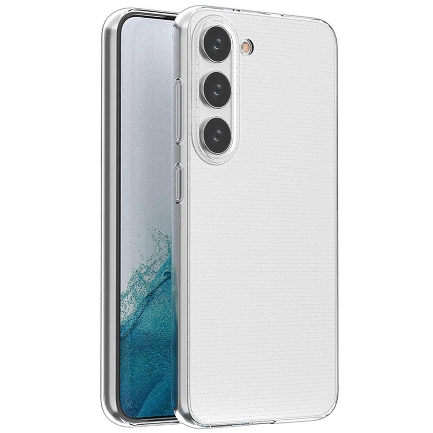 CoolGadget Handyhülle Silikon Handy Hülle Slim für Samsung Galaxy S23 Plus 6,6 Zoll, dünne TPU Schutzhülle Case in transparent / durchsichtig