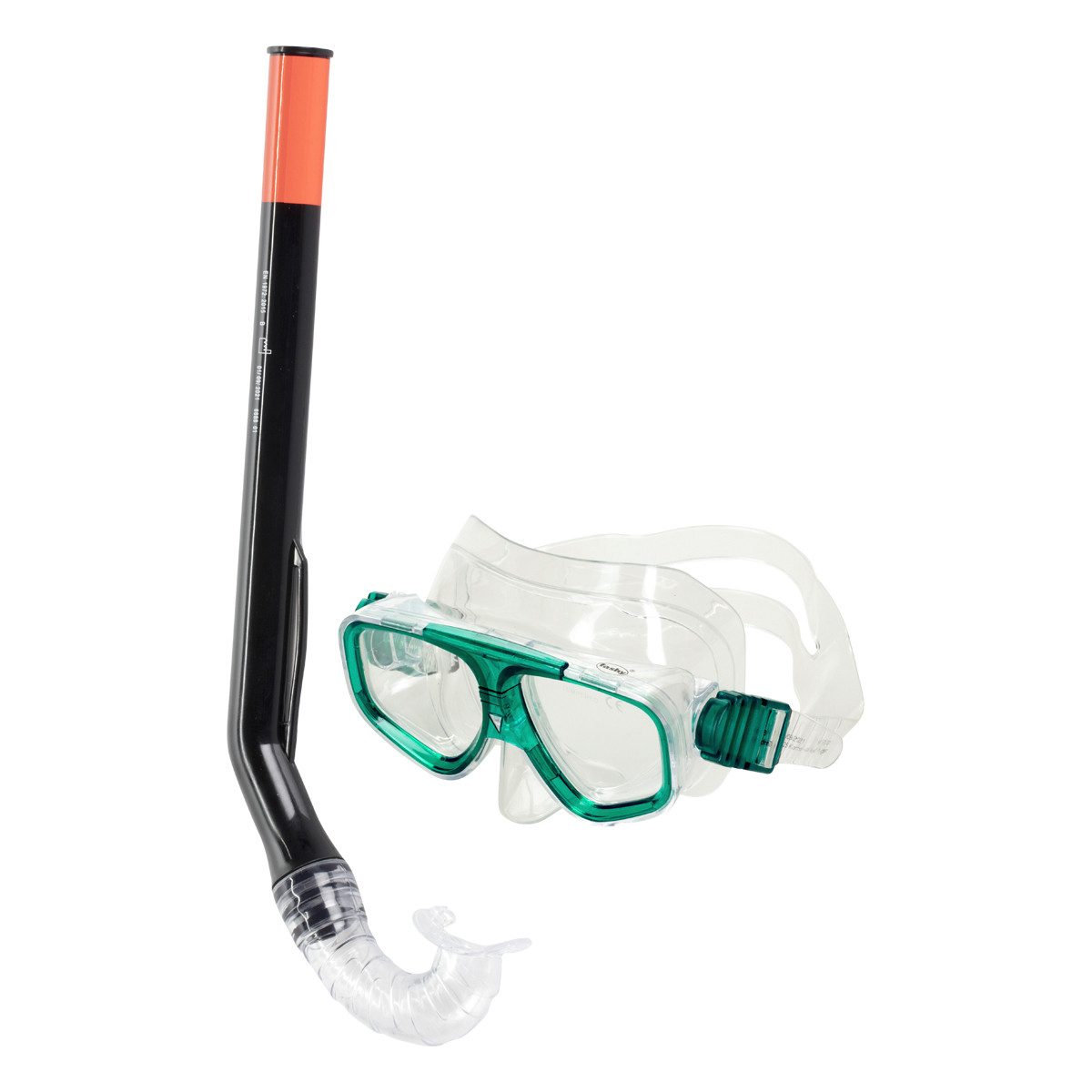 Fashy Taucherbrille Schnorchel-Set Junior hellgrün