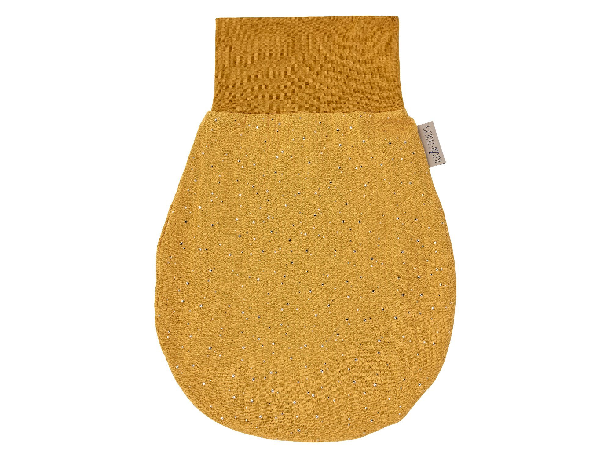Musselin 100% Herbst/Winter-Variante, Innen Gelb, goldene auf Babyschlafsack Baumwolle, hochwärtiger warmer Stoff, Punkte Fleece KraftKids