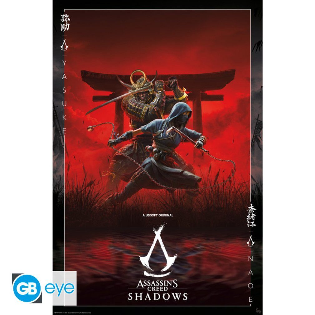 ABYstyle Poster Poster 91,5 x 61 cm Assassins's Creed - Shadows Key Art, Maxi Poster von Abystyle 91,5 x 61 cm