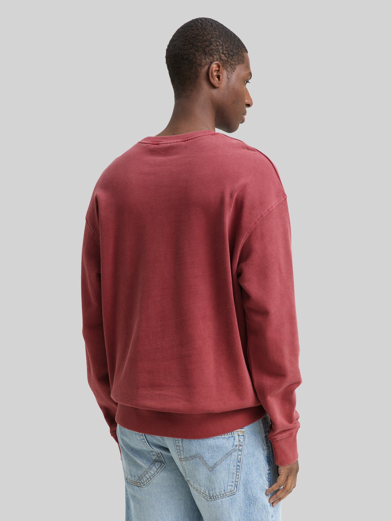 TOM TAILOR Denim Sweatshirt Strick & Sweatshirts Relaxed Overdyed Sweatshirt