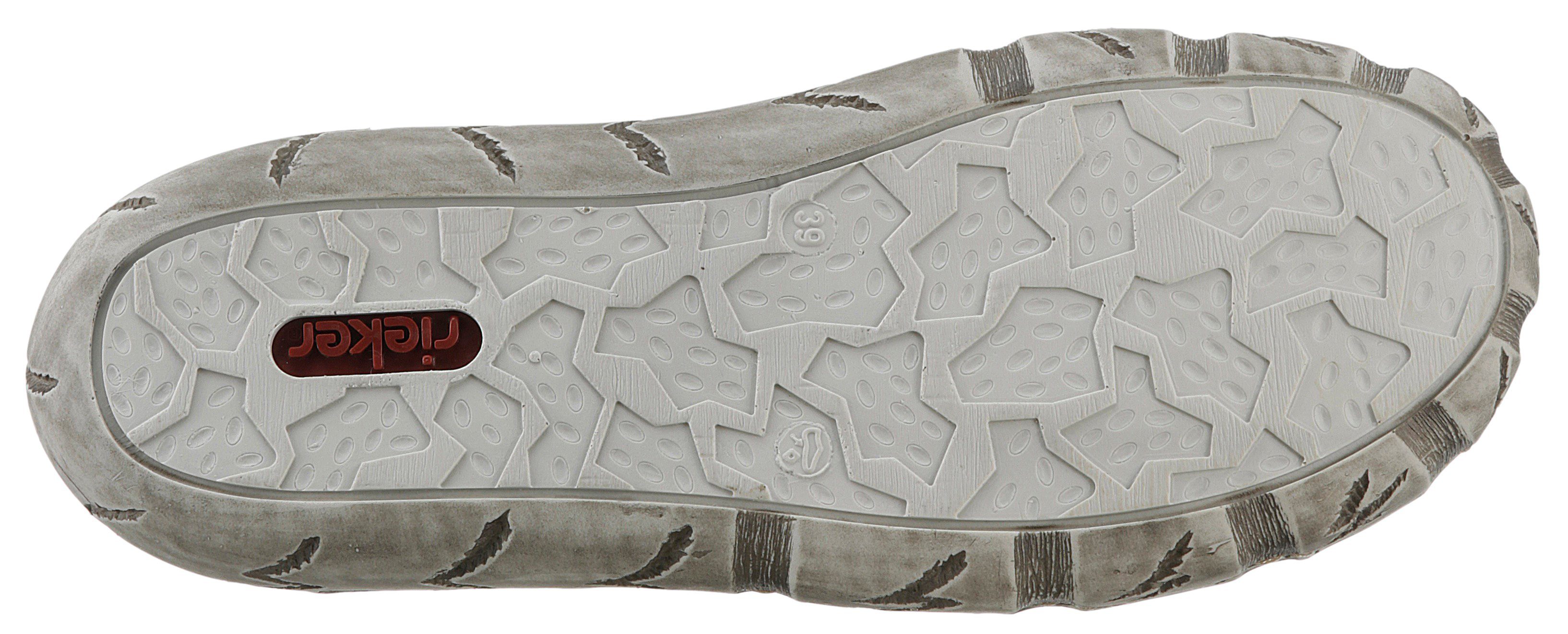Rieker Sneaker mit Zierreißverschluss, Freizeitschuh, Halbschuh, Schnürschuh