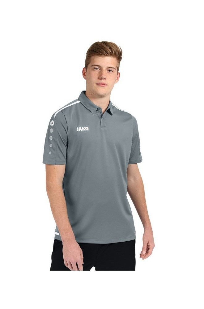 Jako Poloshirt Striker 2.0 grau/weiss Herren