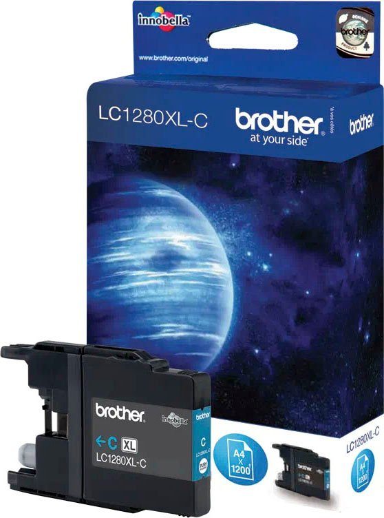 Brother LC-1280XL-C Tintenpatrone (1-tlg) cyan