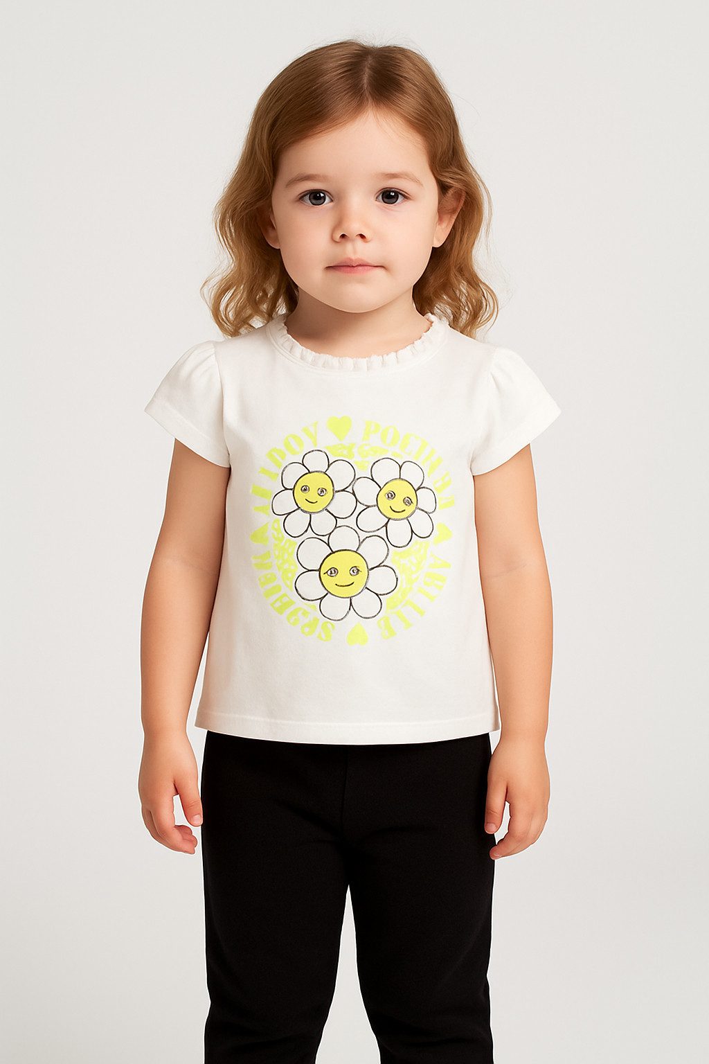 Panco T-Shirt Bedrucktes, detailliertes, kurzärmliges T-Shirt für Babys