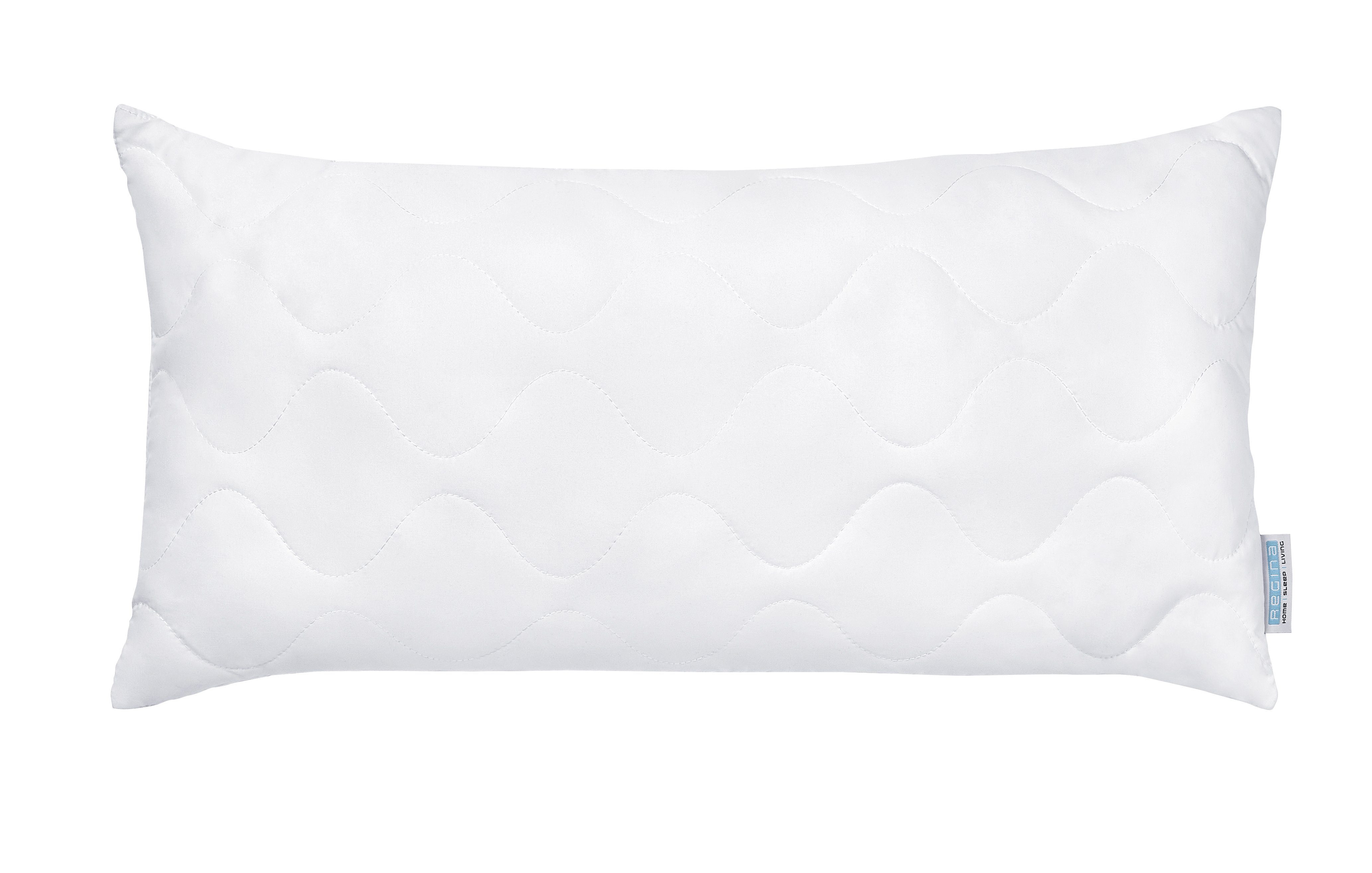 REGINA HOME SLEEP LIVING EST. 1967 Microfaserkissen REGINA HOME Faserkopfkissen, Füllung: 100% Polyester, Bezug: 100% Polyester - mit Aloe Vera Ausrüstung und Reißverschluss., hypoallergen, temperatur- & feuchtigkeitsregulierend