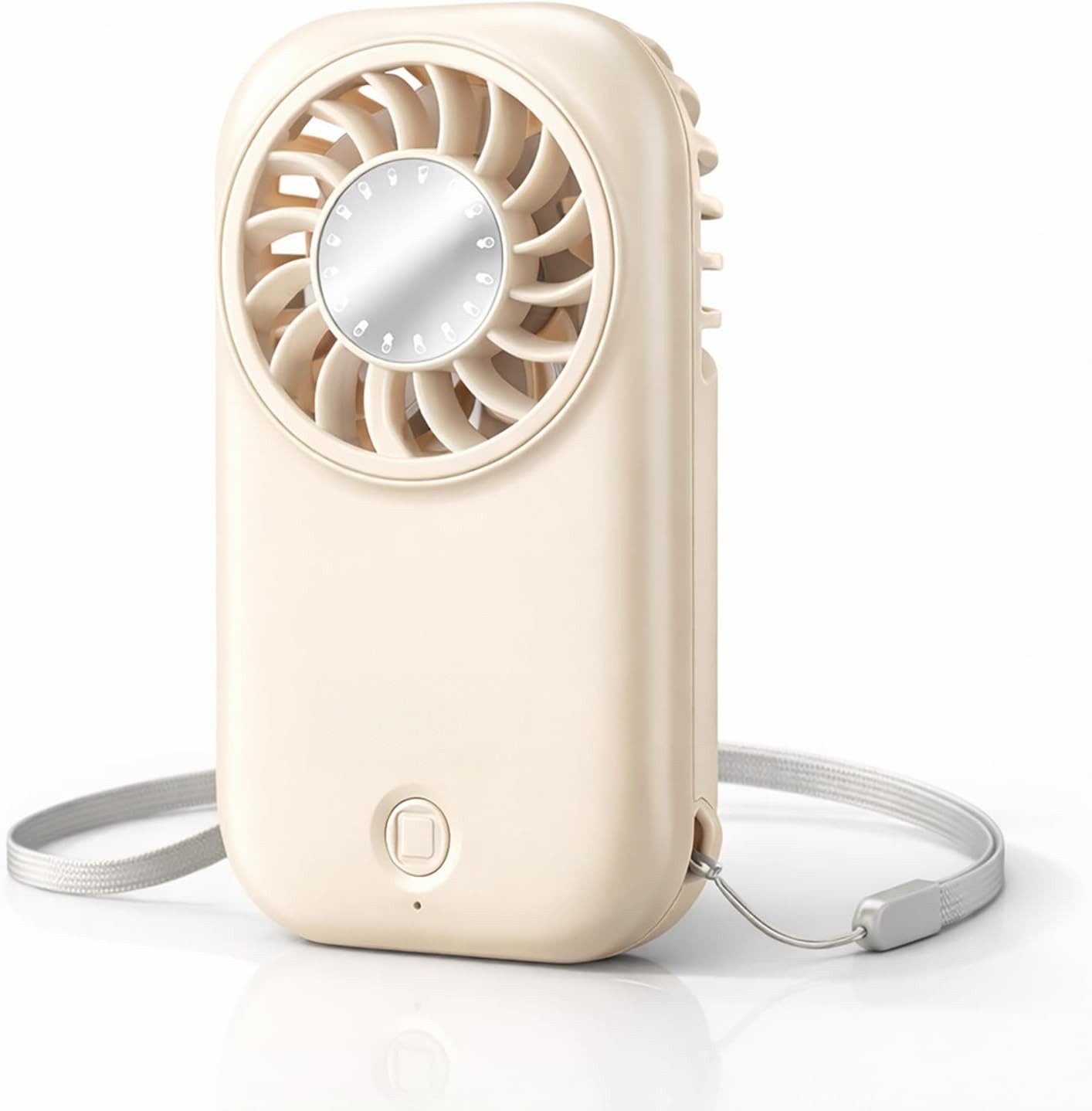 Minicloss Handventilator Mini Handventilator, USB-C Wiederaufladbar Taschenventilator, Ultraleicht und tragbar, für Reise & Unterwegs, Make-up