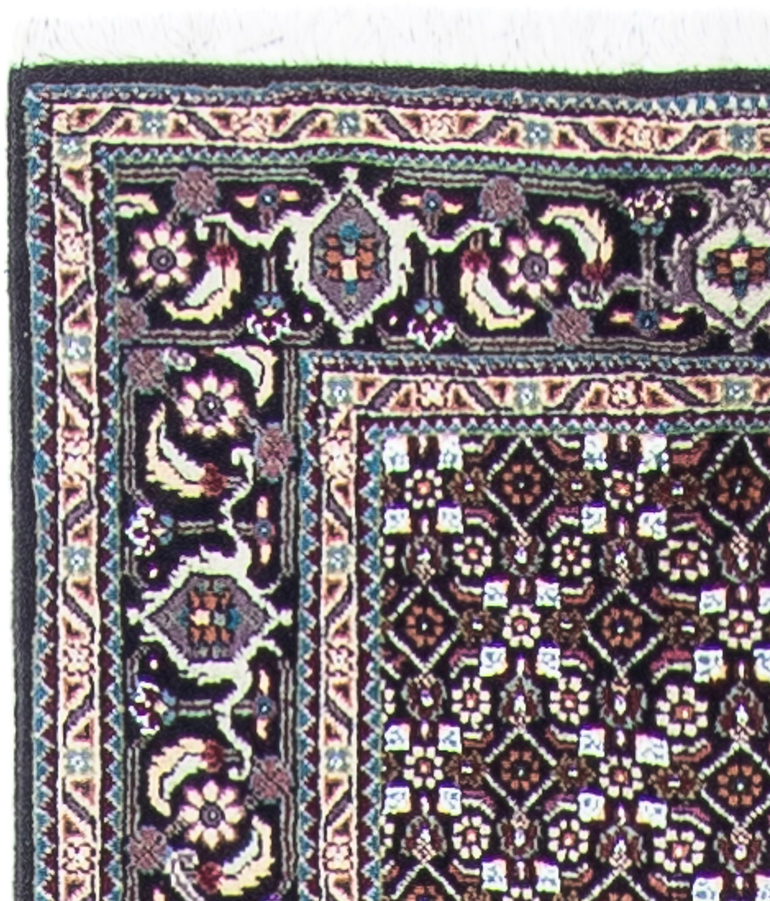 Orientteppich Perser - Täbriz - Einzelstück grau, Höhe: Handgeknüpft, 381 rechteckig, x 10 66 morgenland, Wohnzimmer, Zertifikat mit cm mm, 