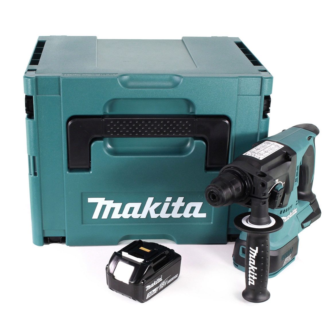 Makita Akku-Bohrhammer DHR 242 F1J Akku Bohrhammer 18V 2,0J SDS-plus Brushless + 1x Akku