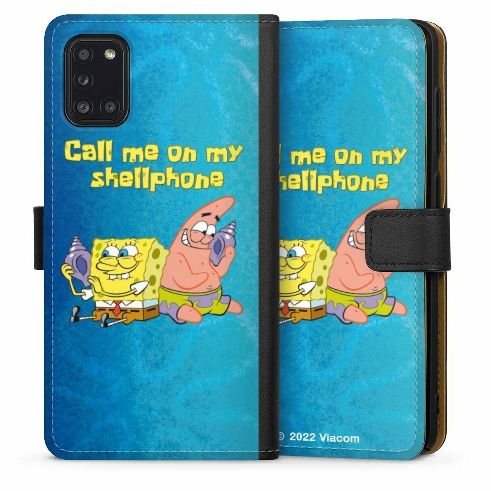 DeinDesign Handyhülle Patrick Star Spongebob Schwammkopf Serienmotiv, Samsung Galaxy A31 Hülle Handy Flip Case Wallet Cover