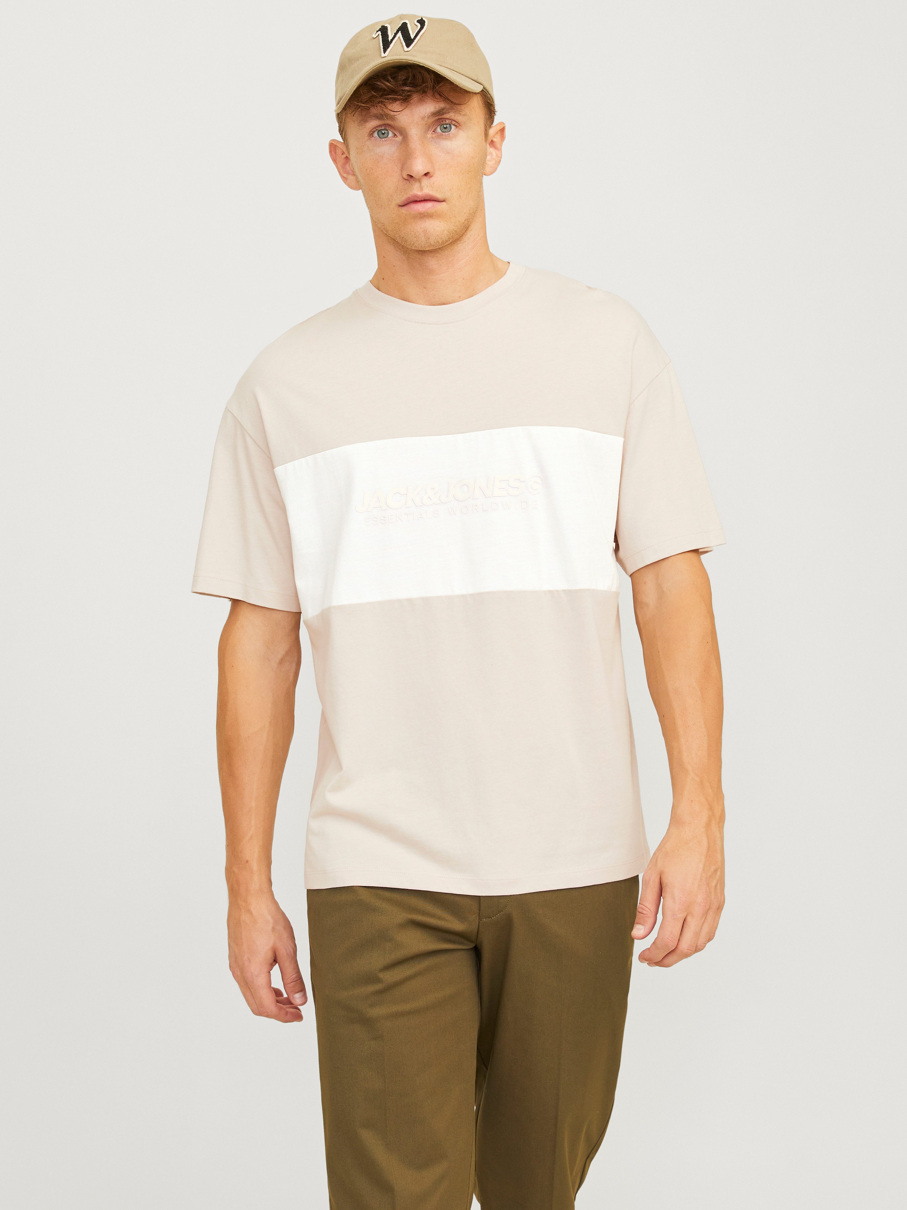 Jack & Jones Rundhalsshirt JJELEGACY BLOCKING TEE SS O-NECK NOOS günstig online kaufen