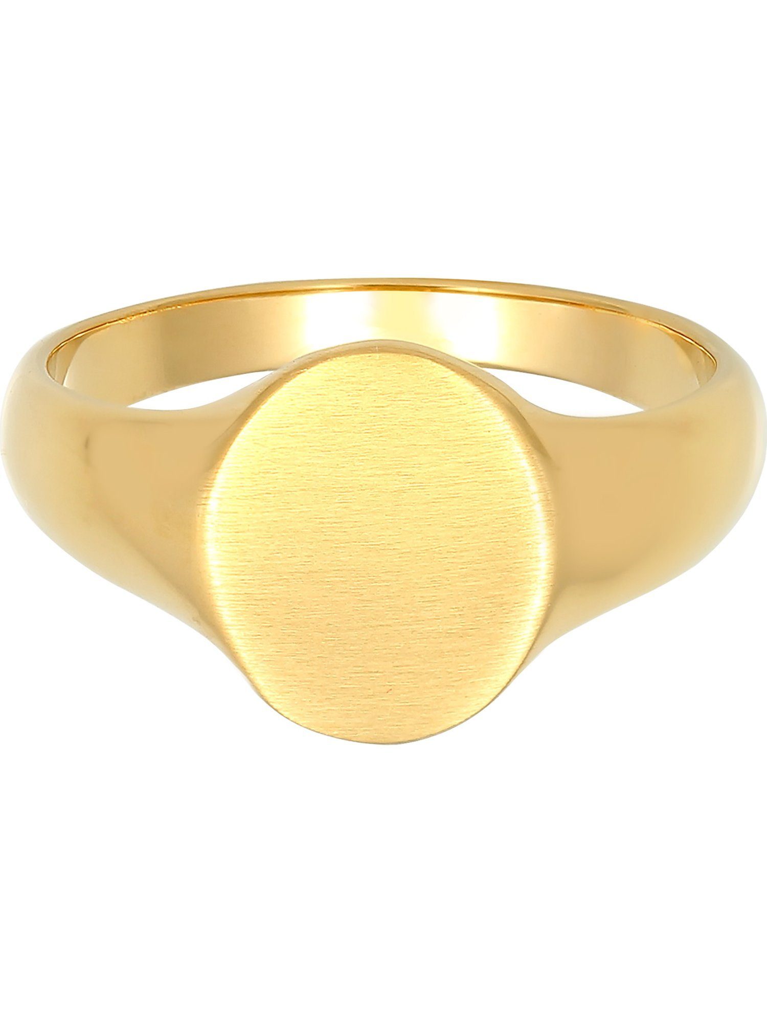 Kuzzoi Silberring Kuzzoi Herren-Herrenring gold 925er Silber