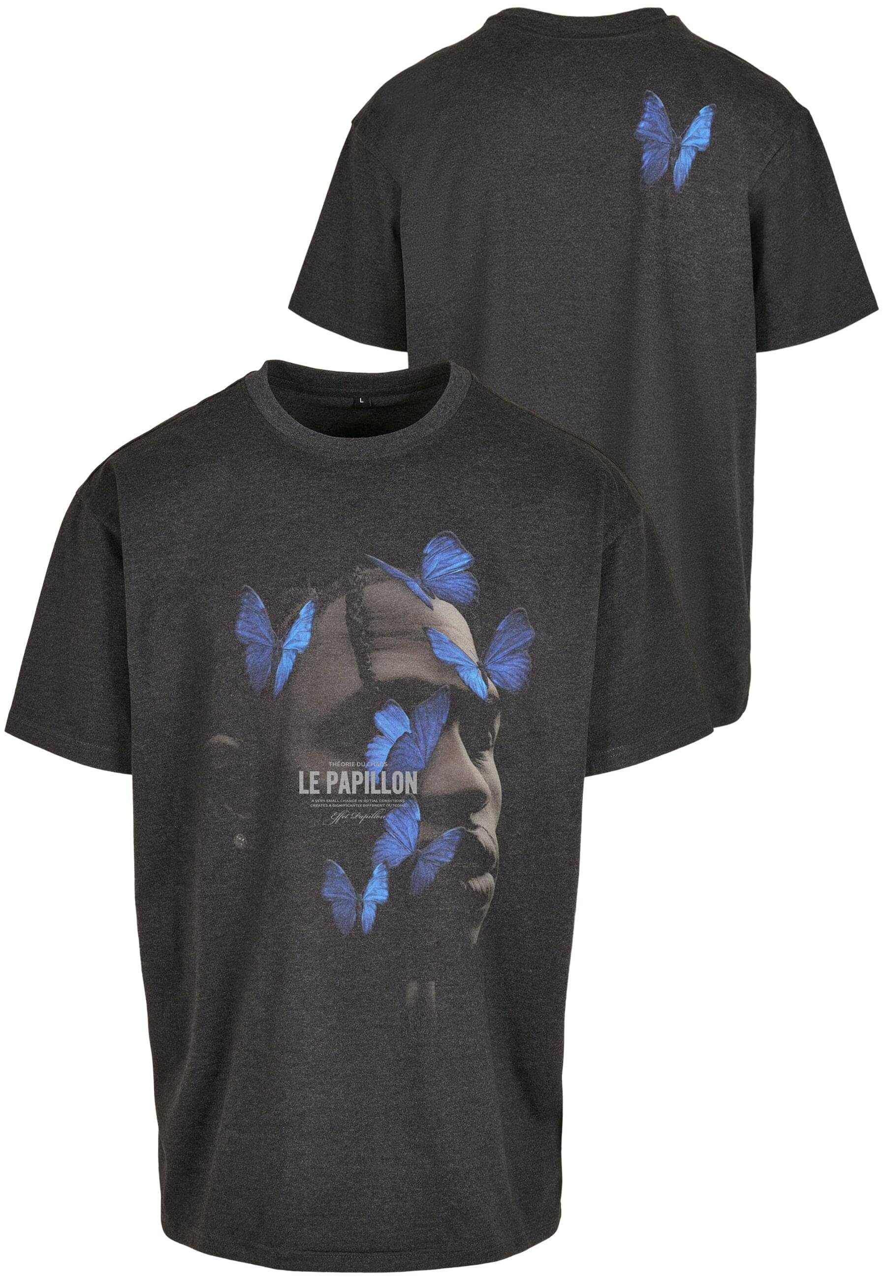 Upscale by Mister Tee Kurzarmshirt Herren Le Papillon Oversize Tee (1-tlg) charcoal