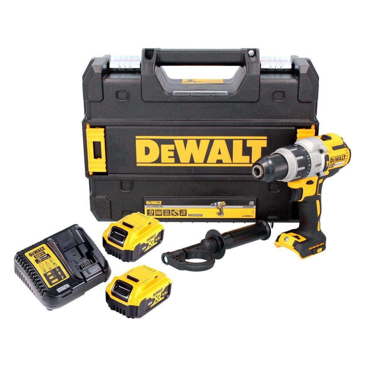 DeWalt Schlagbohrmaschine DCD 996 P2 Akku Schlagbohrschrauber 18 V 95 Nm Brushless + 2x Akku 5