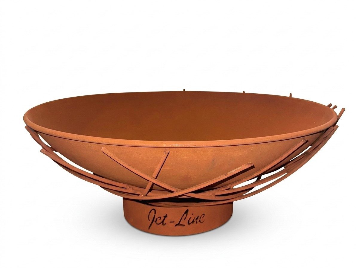 Jet-Line Feuerschale Feuerschale Doha in Rostoptik 62 cm Garten Grill O