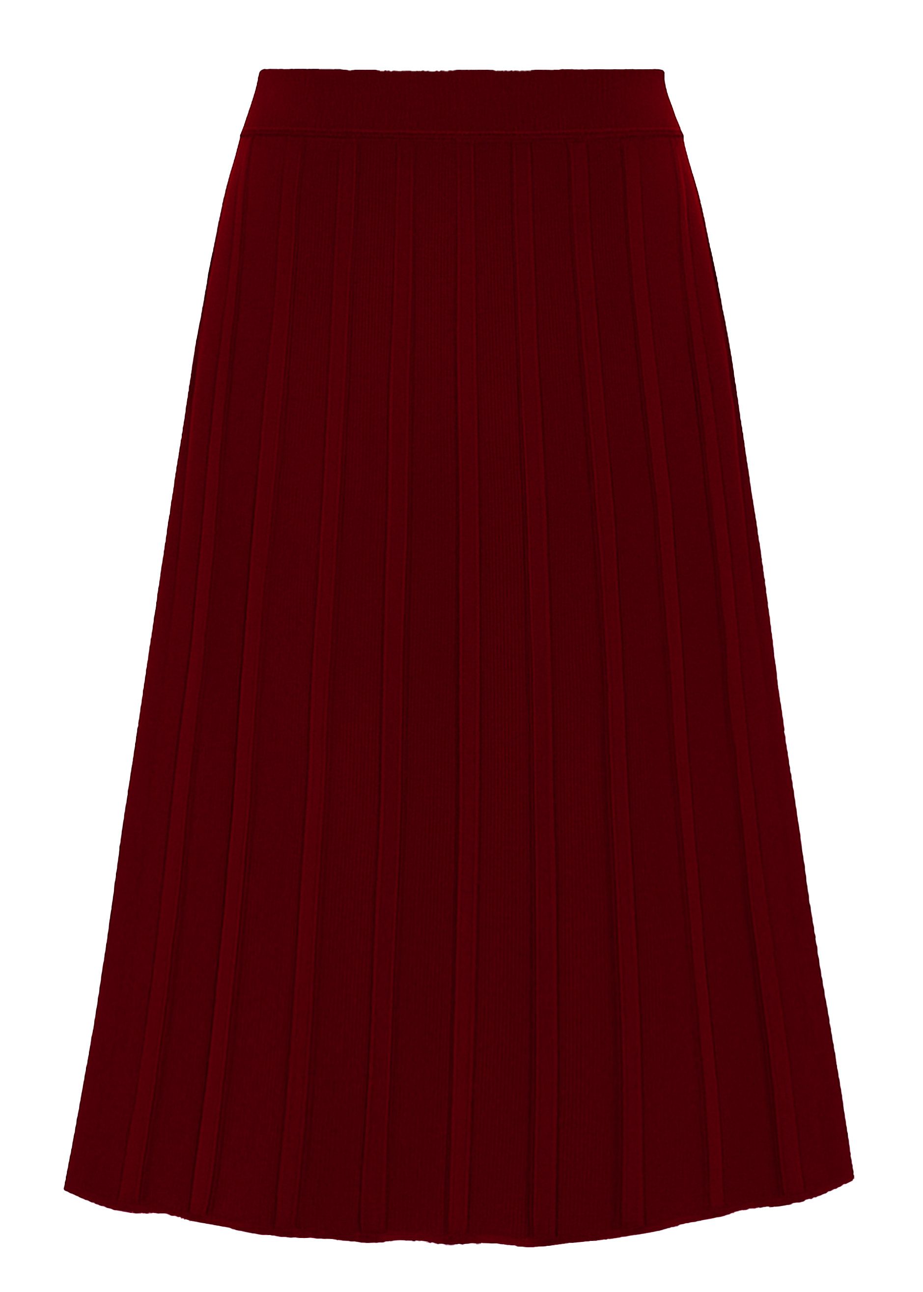 SASSYCLASSY Midirock Plissierter Strickrock für Damen Strukturierter Rock m günstig online kaufen