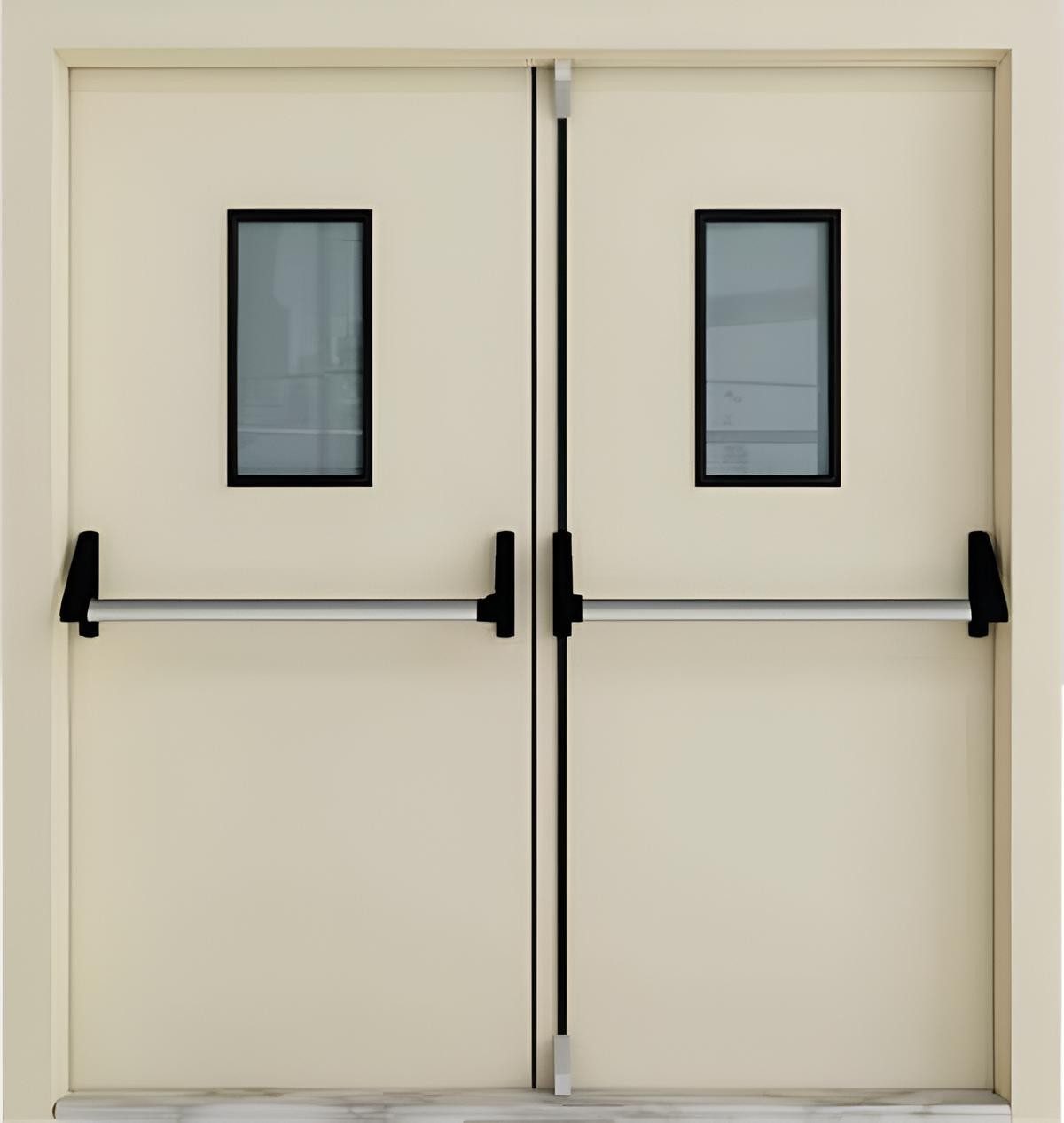 Xlmoebel Brandschutztür Zweiflügelige Brandschutztür Notausgangstür Sicherheitstüren, Made in Europa