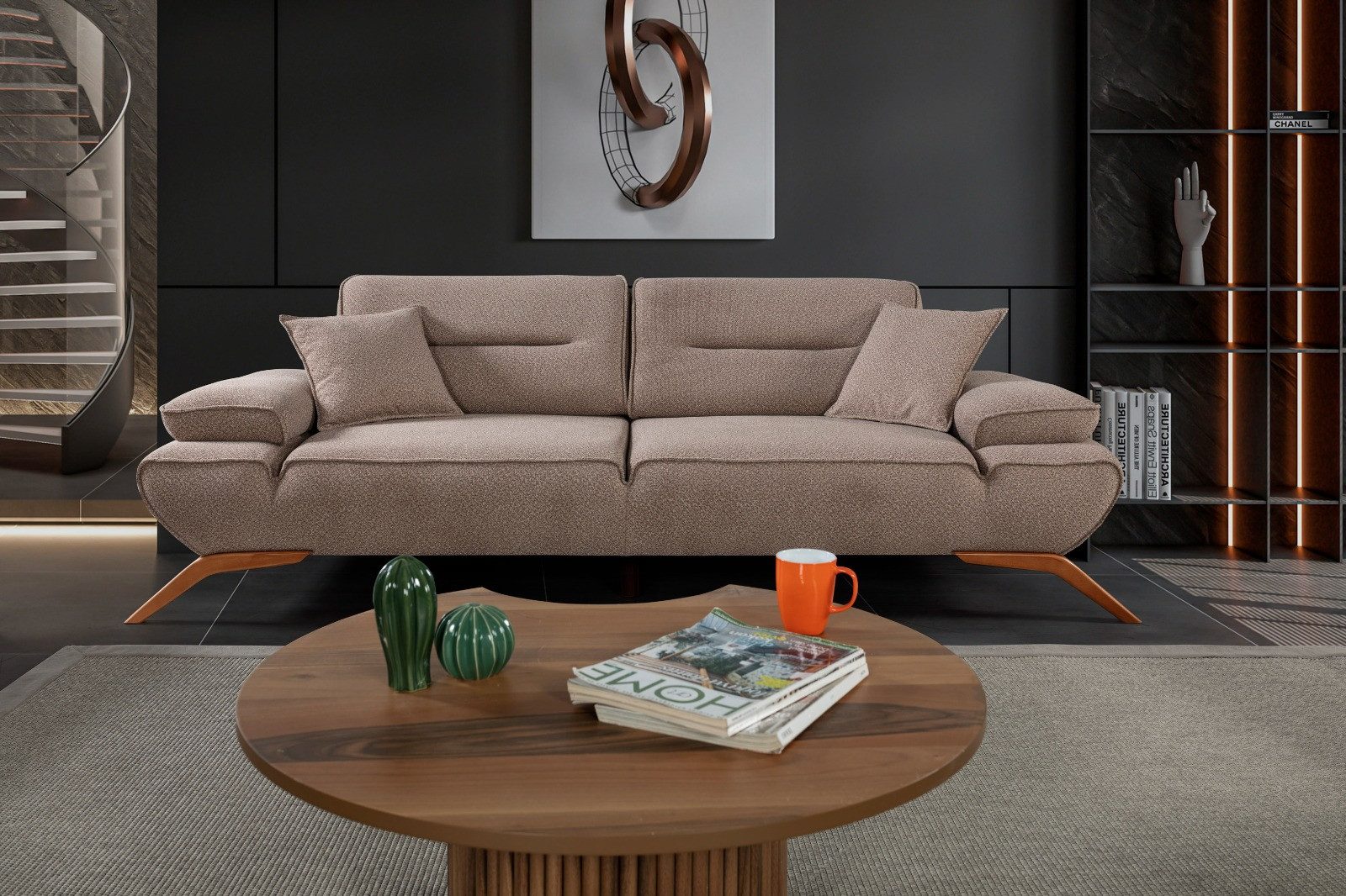 Nobelaa Sofa Sitzgruppe/Sofa Set - Wohnzimmergarnitur "Acantha" 3+3+1+1