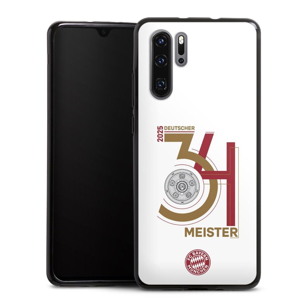 DeinDesign Handyhülle FC Bayern München Meister Offizielles Lizenzprodukt, Huawei P30 Pro New Edition Silikon Hülle Bumper Case Handy Schutzhülle