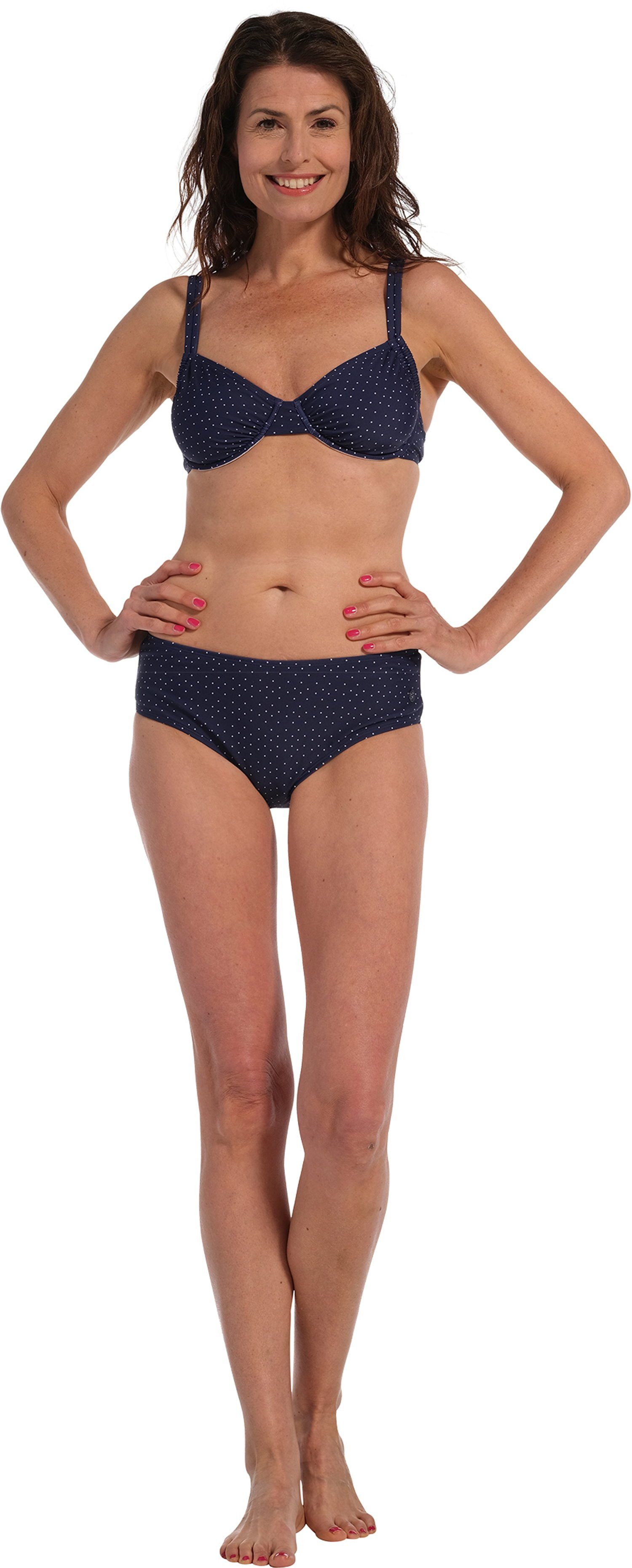 Pastunette Bügel-Bikini Damen Bügel Bikini (2-St) blau mit Punkten | Bügel-Bikinis