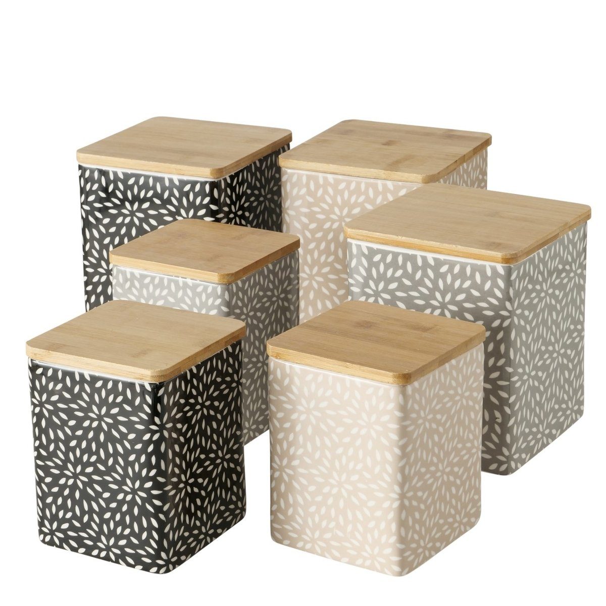 BOLTZE Vorratsdose Salina Vorratsdose 19 cm sortiert (1 Stück), Dolomit