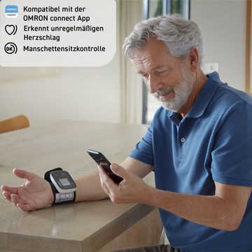 Omron Handgelenk-Blutdruckmessgerät RS3 Intelli IT digitales Handgelenk-Blutdruckmessgerät, klinisch validiert, mit kostenloser Smartphone App OMRON connect