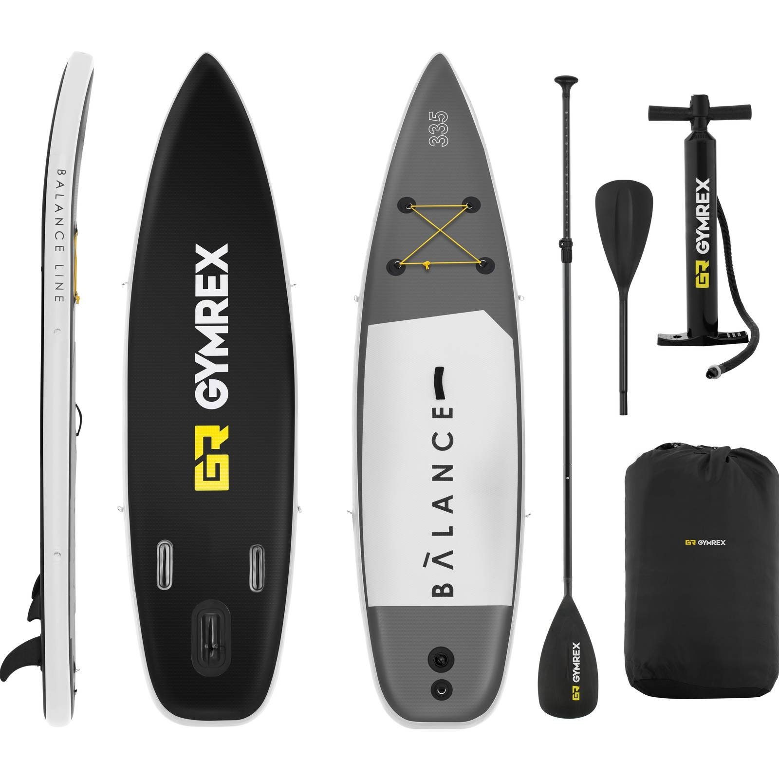 Gymrex Inflatable SUPBoard Stand Up Paddle Board Aufblasbar Paddel