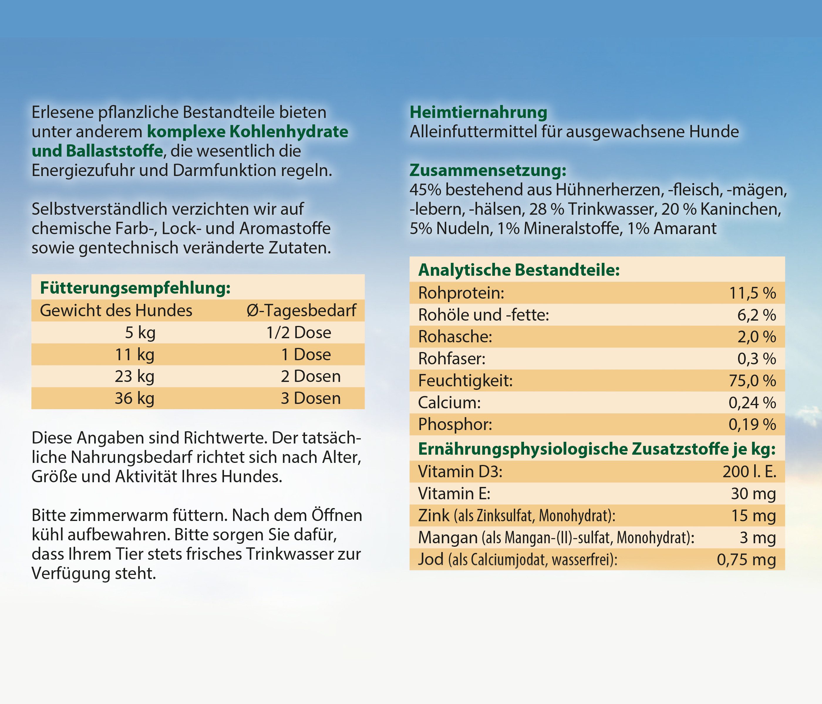 Dehner Best Nature Adult, versch. Sorten, 6 x 400 / 800 g Dose, Nassfutter für: Hunde, Nassfutter für ausgewachsene Hunde