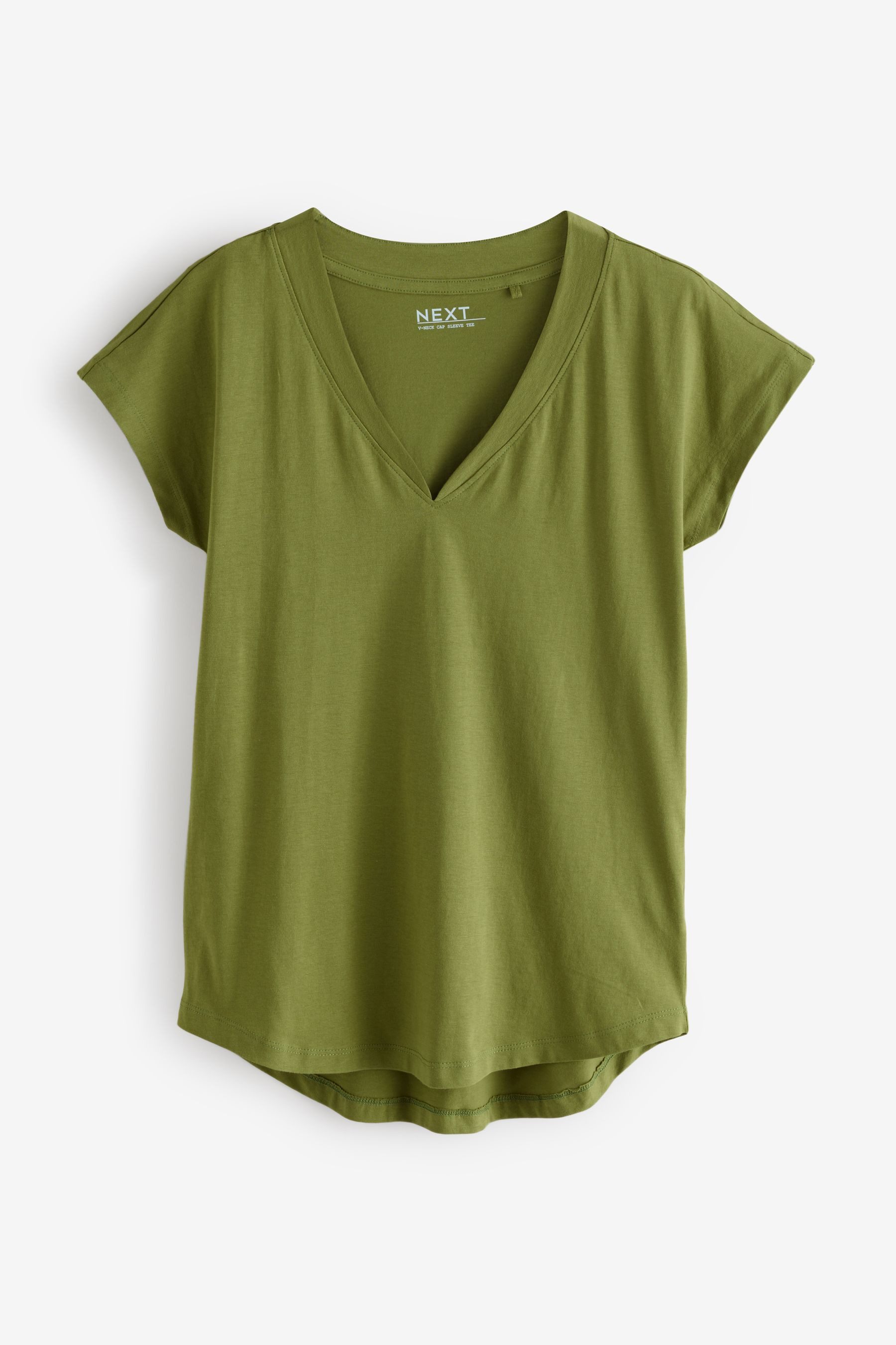 Next V-Shirt T-Shirts mit Flügelärmeln 100 % Baumwolle, 5 Stk. (5-tlg)