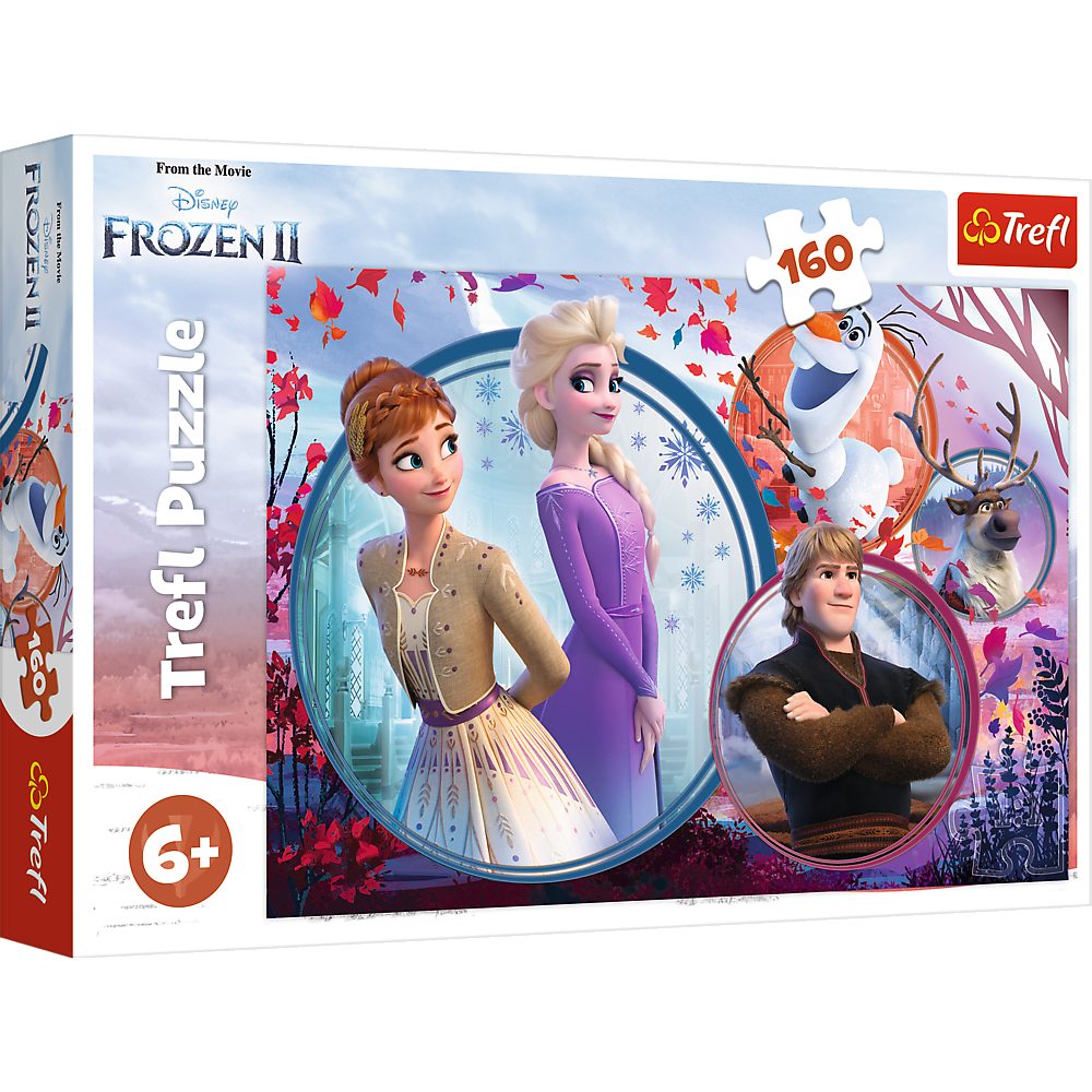 Trefl GmbH Trefl Puzzle Trefl 15374 Disney Frozen II Schwestern Abenteuer, 160 Puzzleteile, Made in Europe