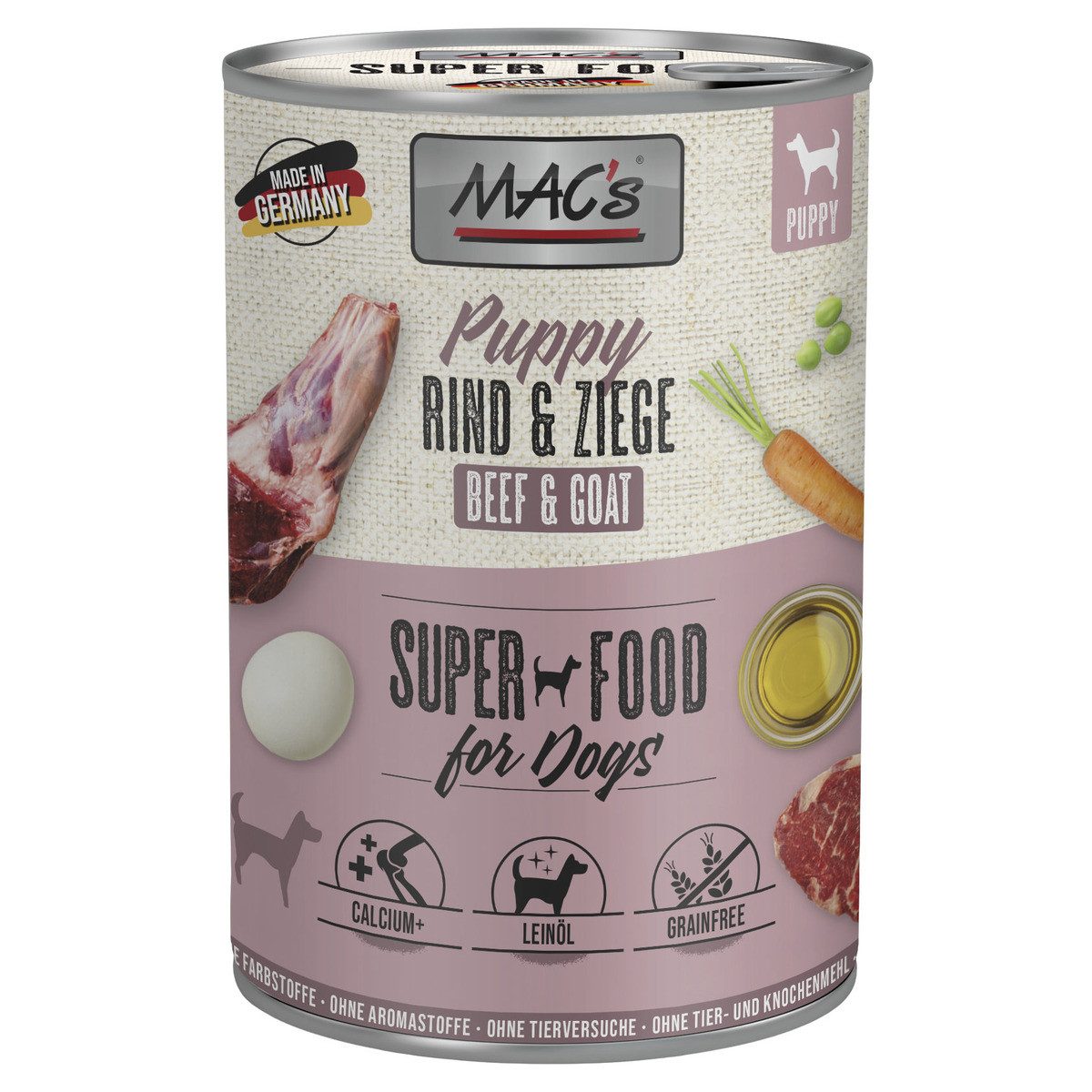 MAC'S Barfer Mix 400 g - 6 Stück, Nahrungsergänzungsmittel für: Hund