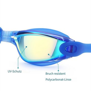 Rouemi Schwimmbrille Schwimmbrille für Erwachsene, Taucherbrille wasserdicht Anti-Beschlag