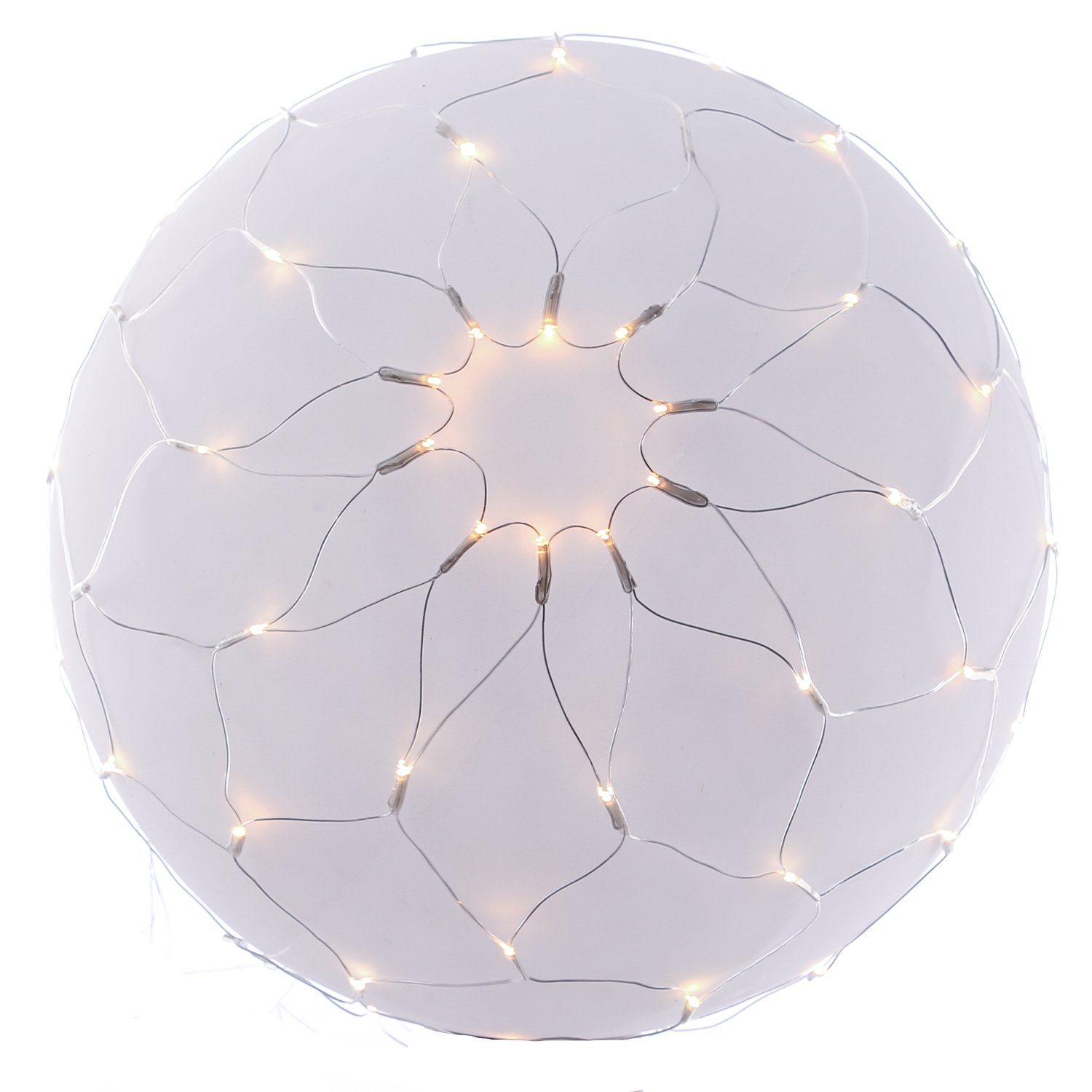 MARELIDA LED-Lichternetz LED Lichternetz Flash-Effekt für Buchsbaum Kugelnetz Außen 35cm, 60-flammig