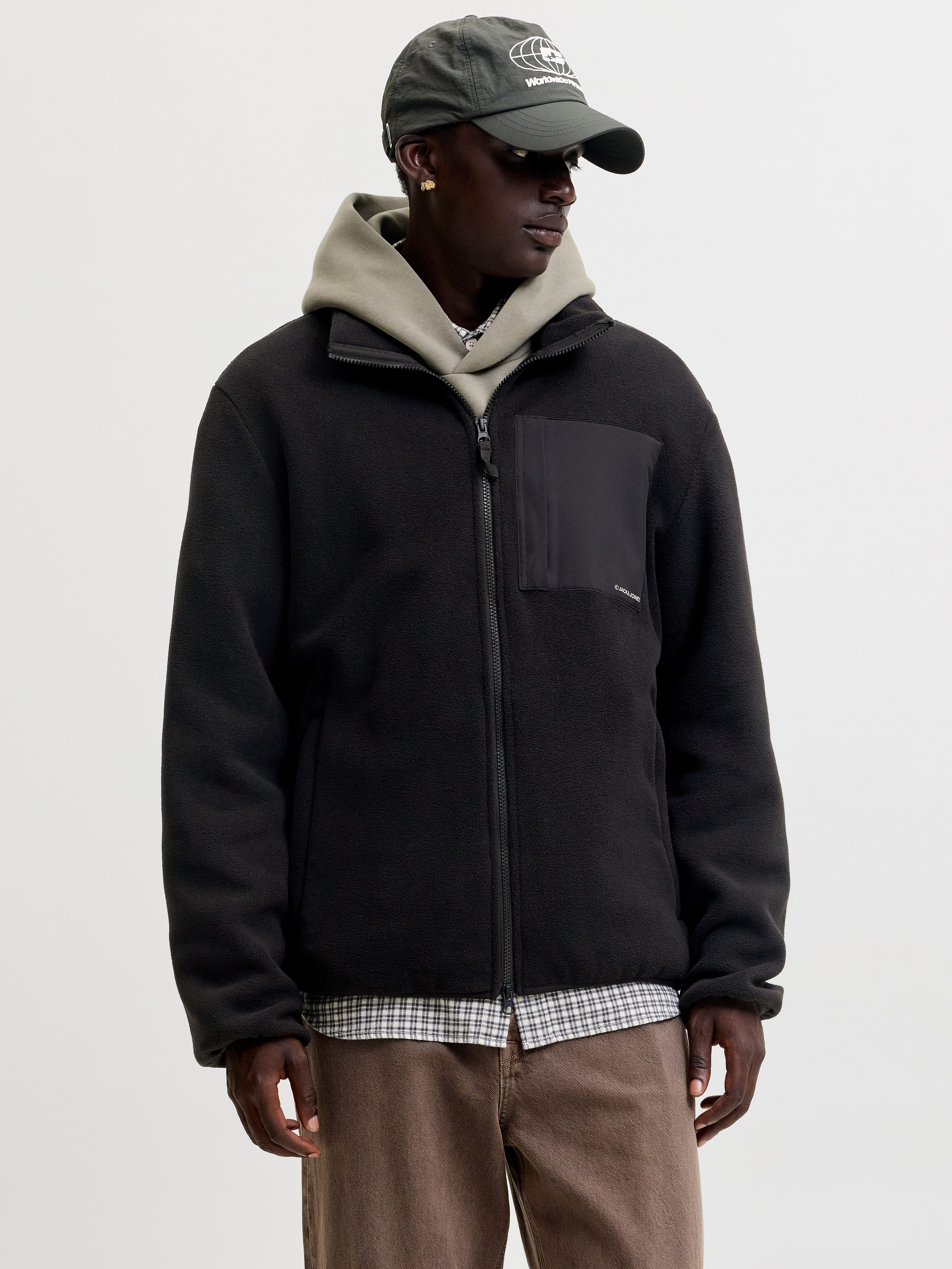 Jack & Jones Fleecejacke JJEMASON FLEECE SN Kunstfaser, regular fit