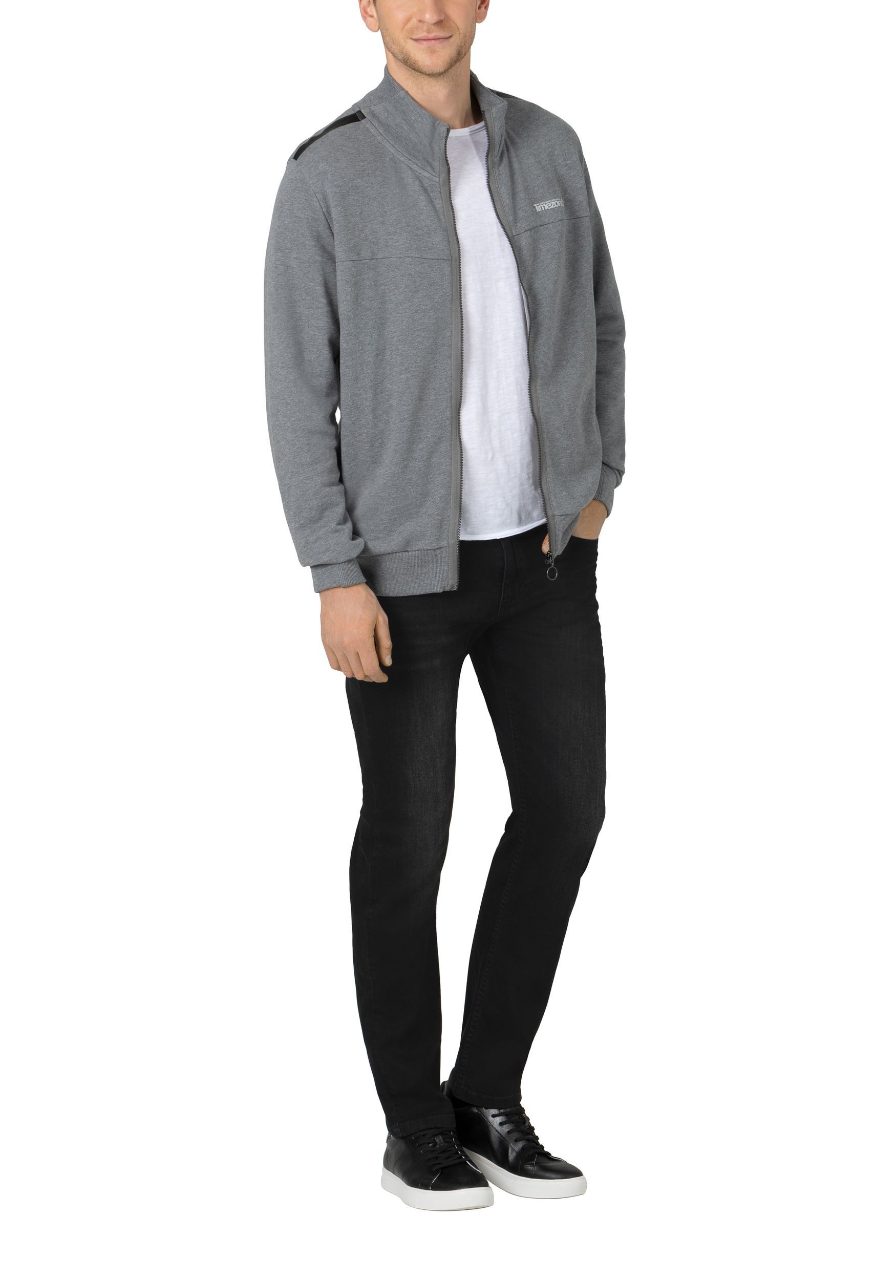 TIMEZONE Slim-fit-Jeans Slim Fit Jeans Stretch Denim Stone Wash für Herren (1-tlg) Baumwolle unifarben windabweisend Reißverschluss modisch-Style – Bild 5 von 5