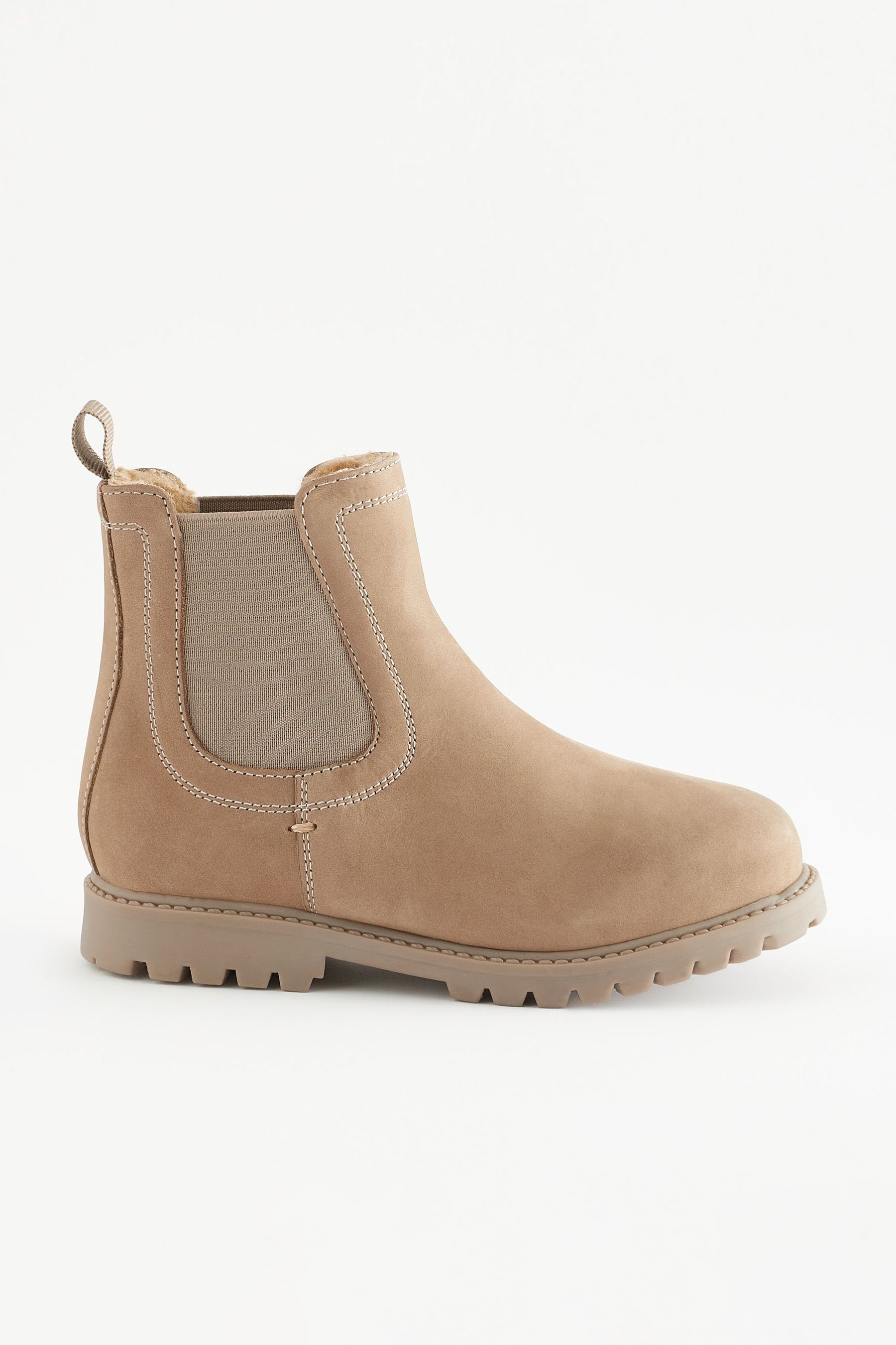 Next Chelsea Boots aus Leder mit Thinsulate™-Futter Stiefel (1-tlg) Stone Natural