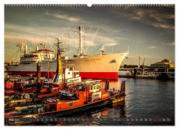 CALVENDO Wandkalender Stadt Hamburg (Premium, hochwertiger DIN A2 Wandkalender 2023, Kunstdruck in Hochglanz)