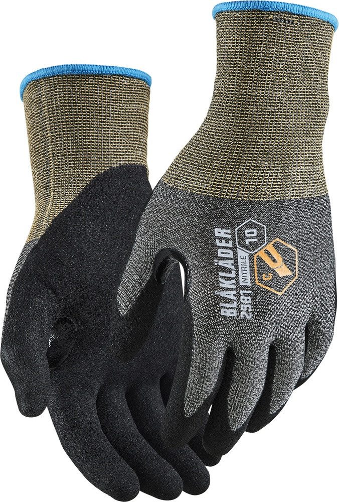 Blåkläder Arbeitshandschuh-Set Schnittschutz Handschuh C Nitril-Getaucht