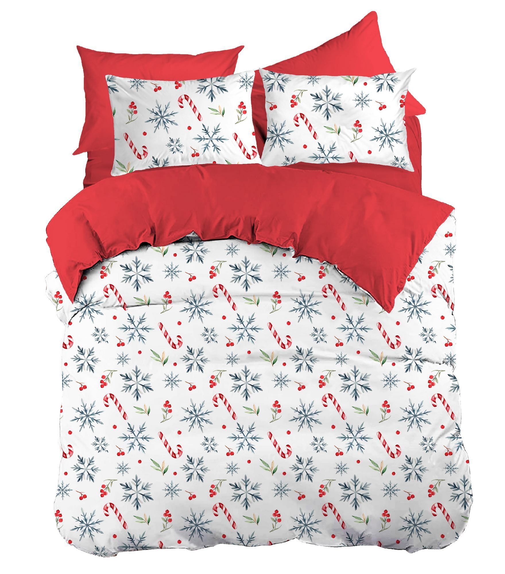 L'Essentiel Maison Bettbezug Weihnachtliche Ranforce Set (135x200 cm + 80x8 günstig online kaufen