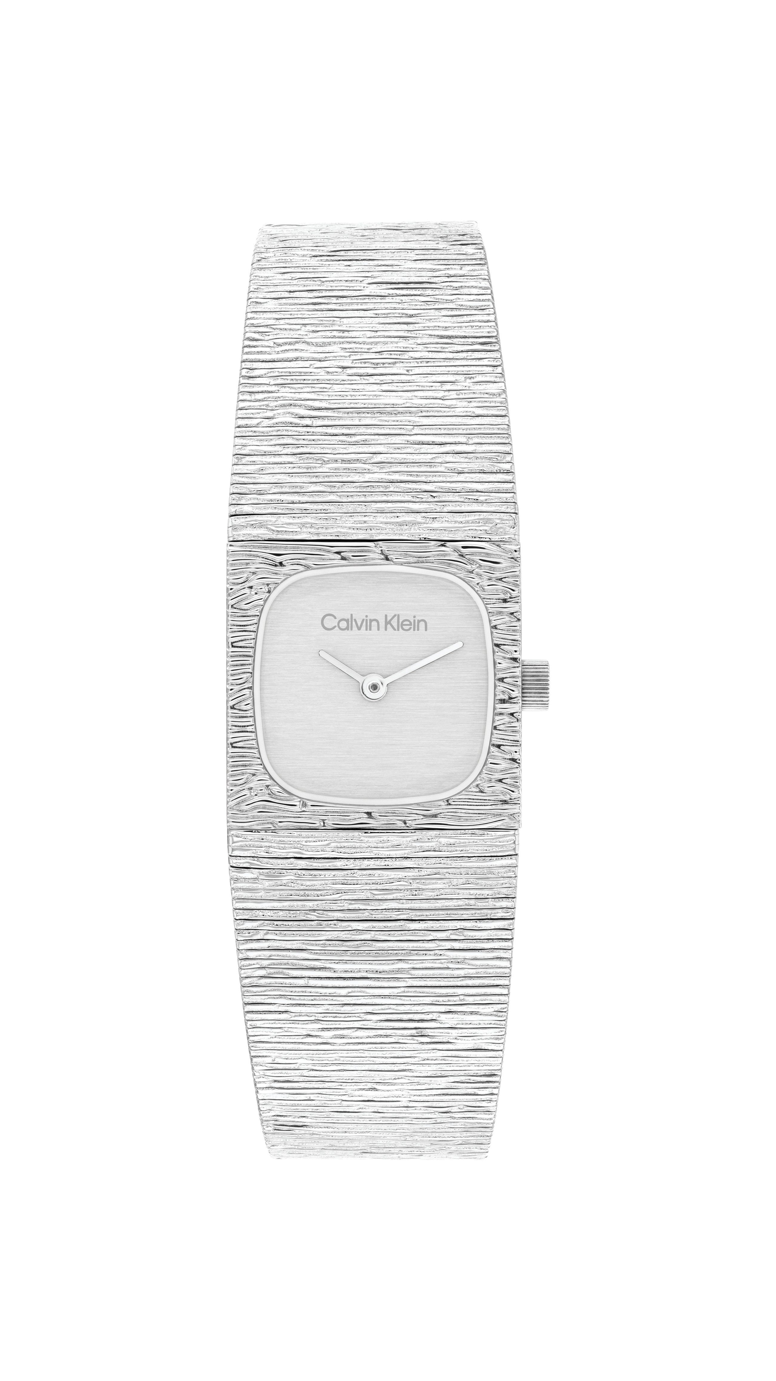 Calvin Klein Quarzuhr SOPHISTICATED SQUARE 25100177, Armbanduhr, Damenuhr, Edelstahlarmband, analog