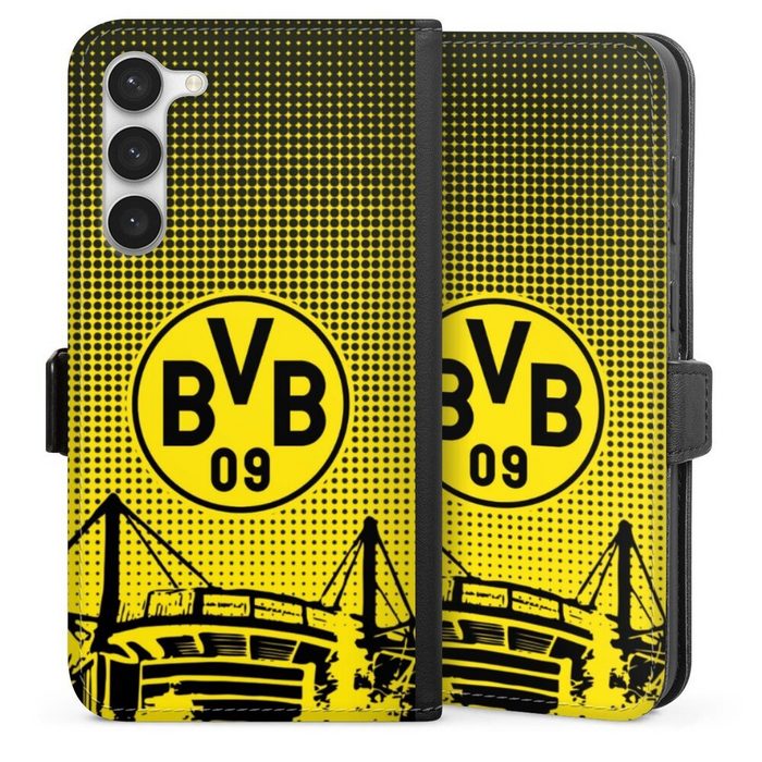 DeinDesign Handyhülle Stadion BVB Borussia Dortmund BVB Dots Samsung Galaxy S23 Plus Hülle Handy Flip Case Wallet Cover