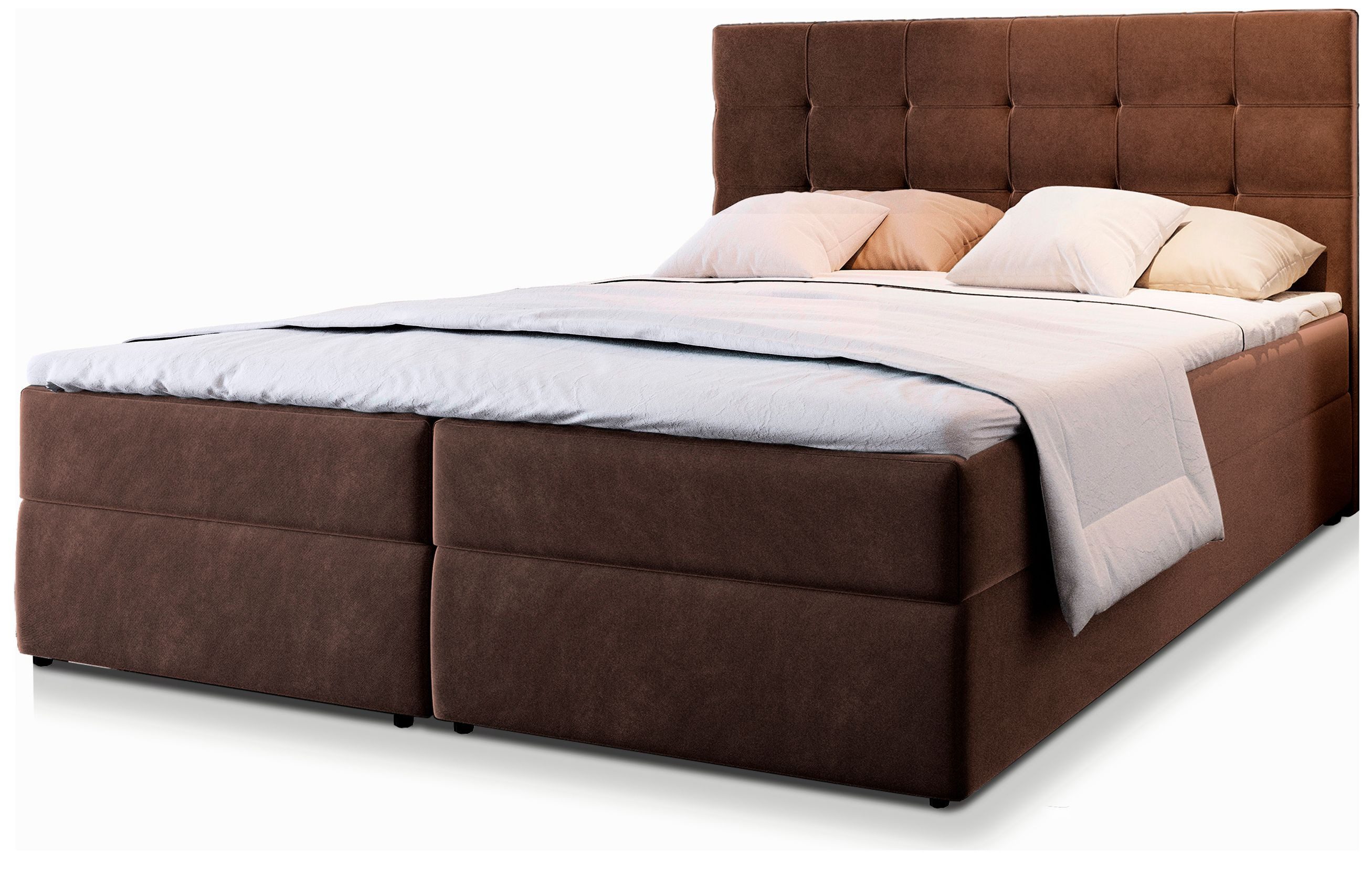 Masseno Boxbett GLOS 160x200 cm mit Bonell Matratze und Topper günstig online kaufen