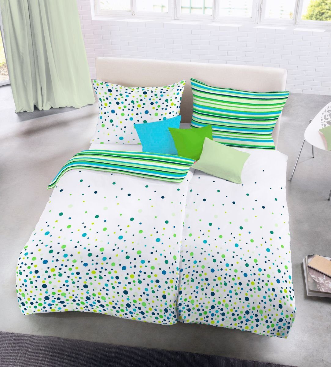 JACK Wendebettwäsche JACK by Fleuresse 135x200cm 4 tlg. Renforce Bettwäsche günstig online kaufen